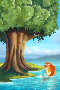 goldfish tree hook