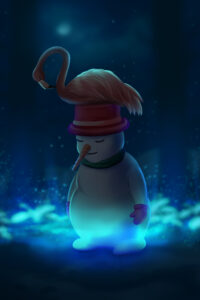 snowman_ flamngo_ glow